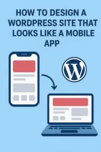 Design a WordPress Site That Looks Like a Mobile App at digitalsolutionxpert