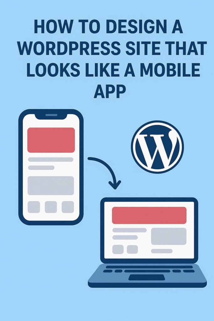 Design a WordPress Site That Looks Like a Mobile App at digitalsolutionxpert