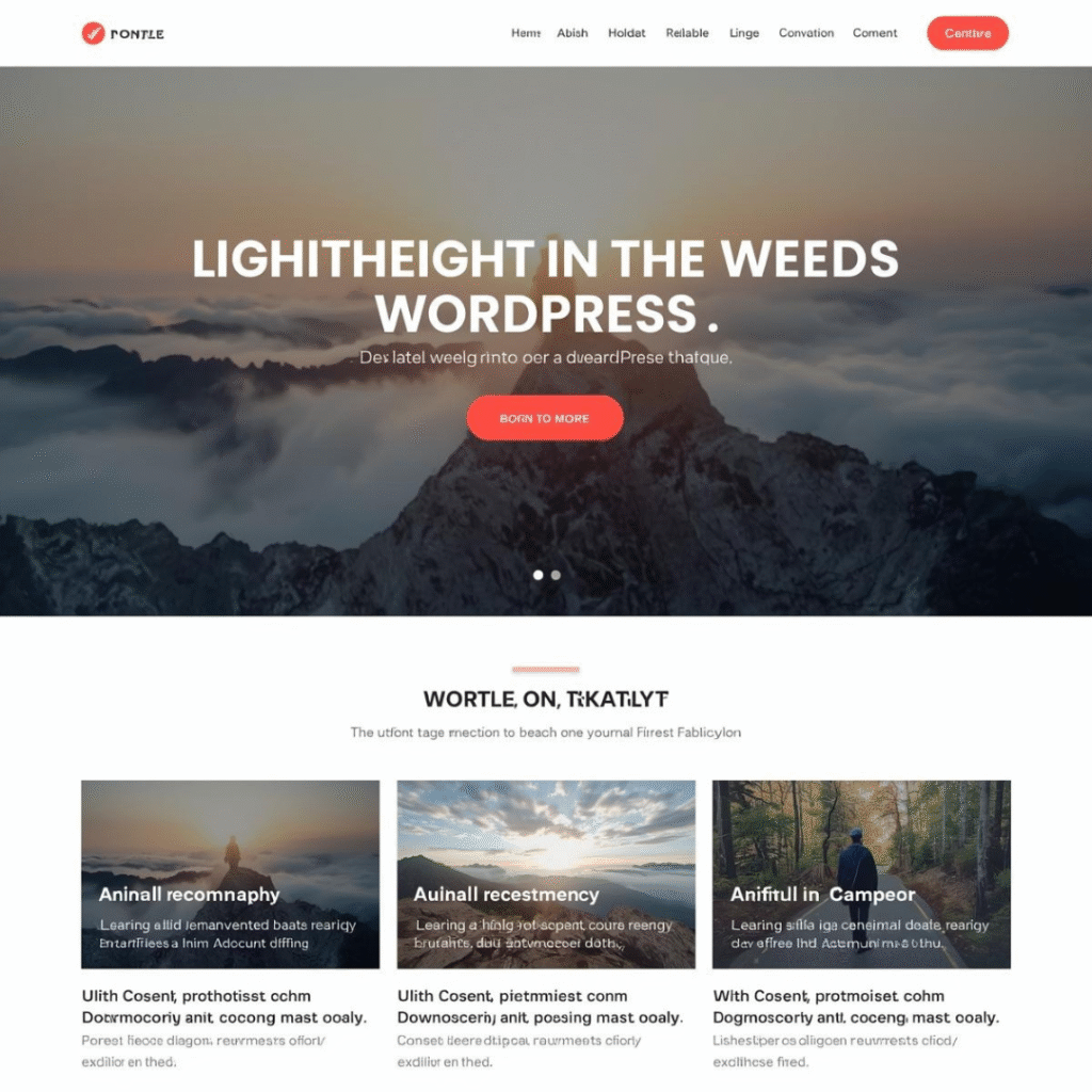 Build a Fast WordPress Website Using a Lightweight Theme