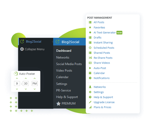 Automatic Scheduling of Blog2Social plugin